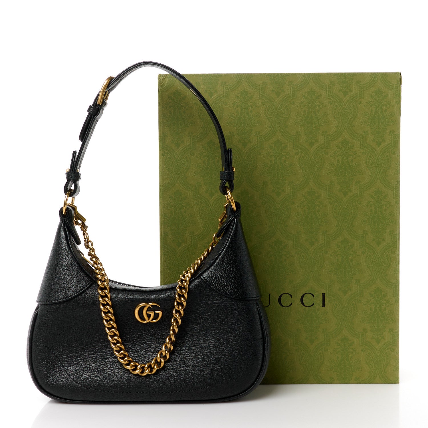 Gucci Goatskin Small Aphrodite Shoulder Bag Black 13 of 13