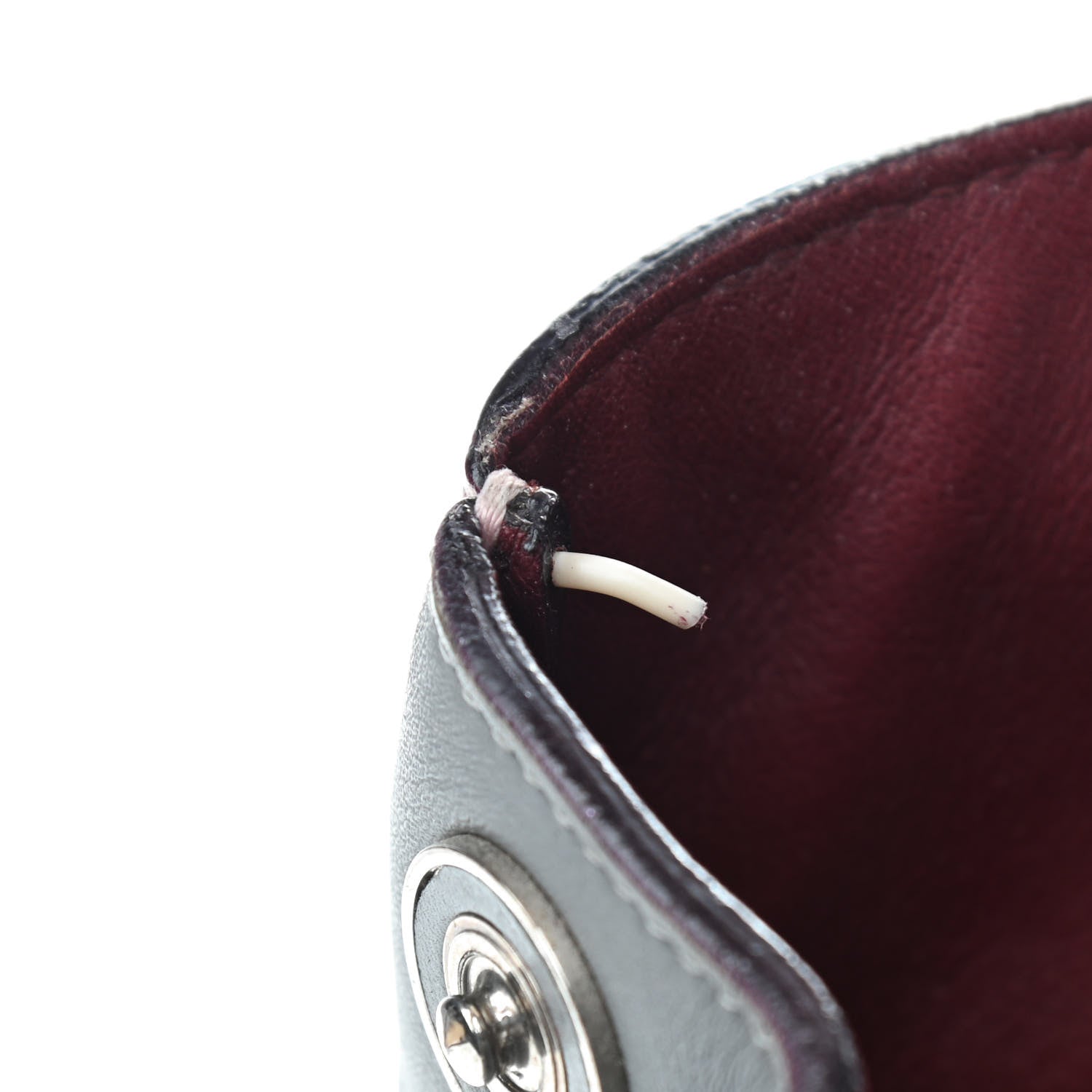 Christian Dior Smooth Calfskin Medium Tri-Color Diorissimo Tote Pink Grey Burgundy 12 of 14
