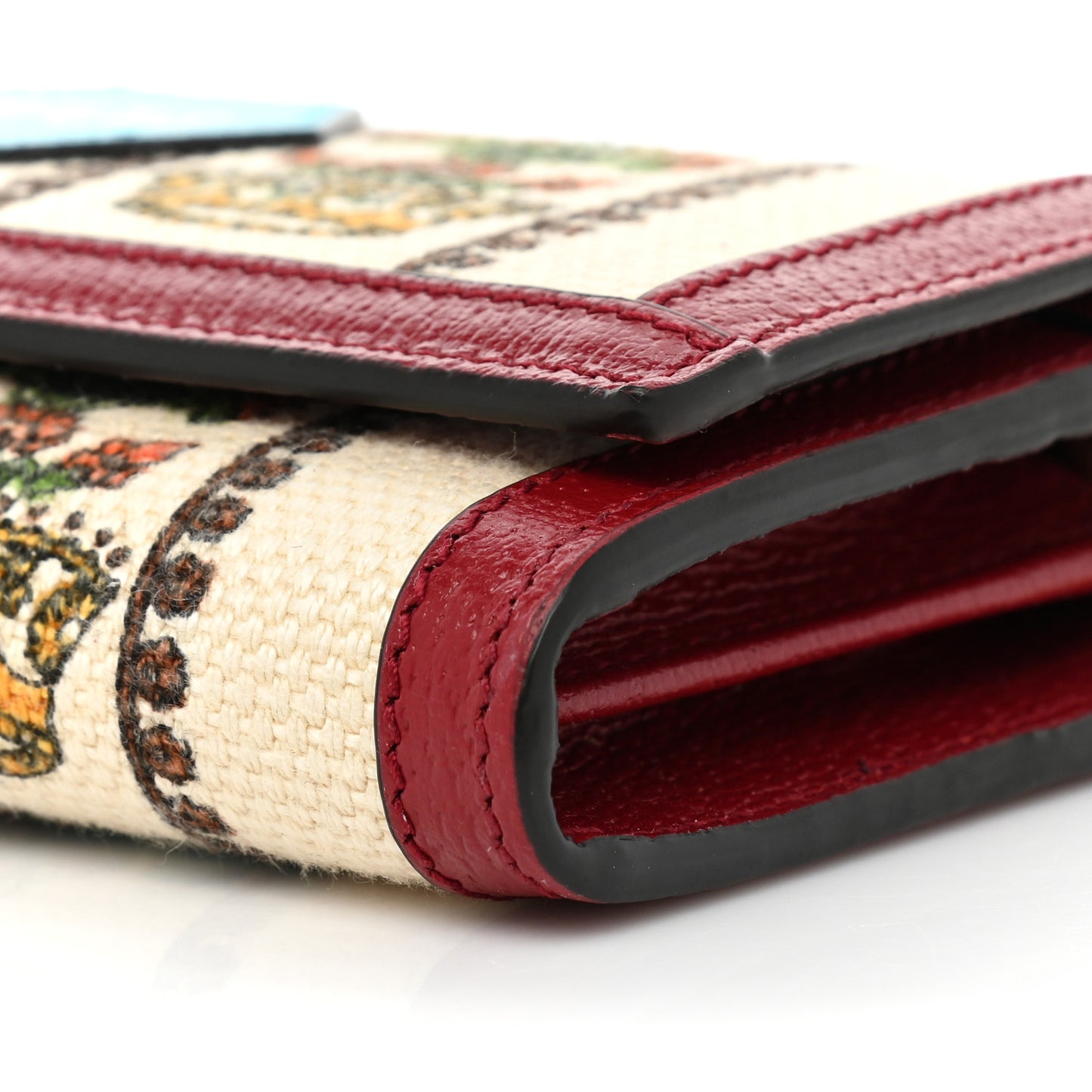 Canvas Calfskin 100 Centennial Music Chain Wallet Multicolor