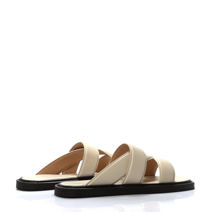 Bottega Veneta Calfskin Mens The Band Flat Sandals 42 Sea Salt 4 of 7