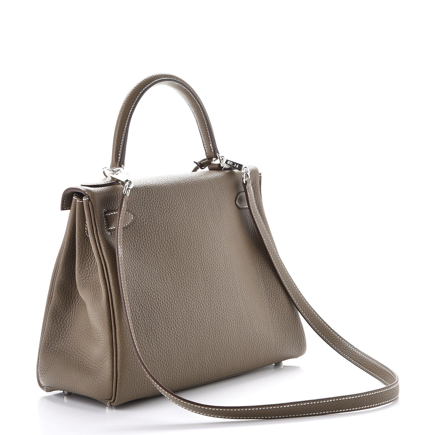 Hermes Togo Kelly Retourne 28 Etoupe 3 of 38