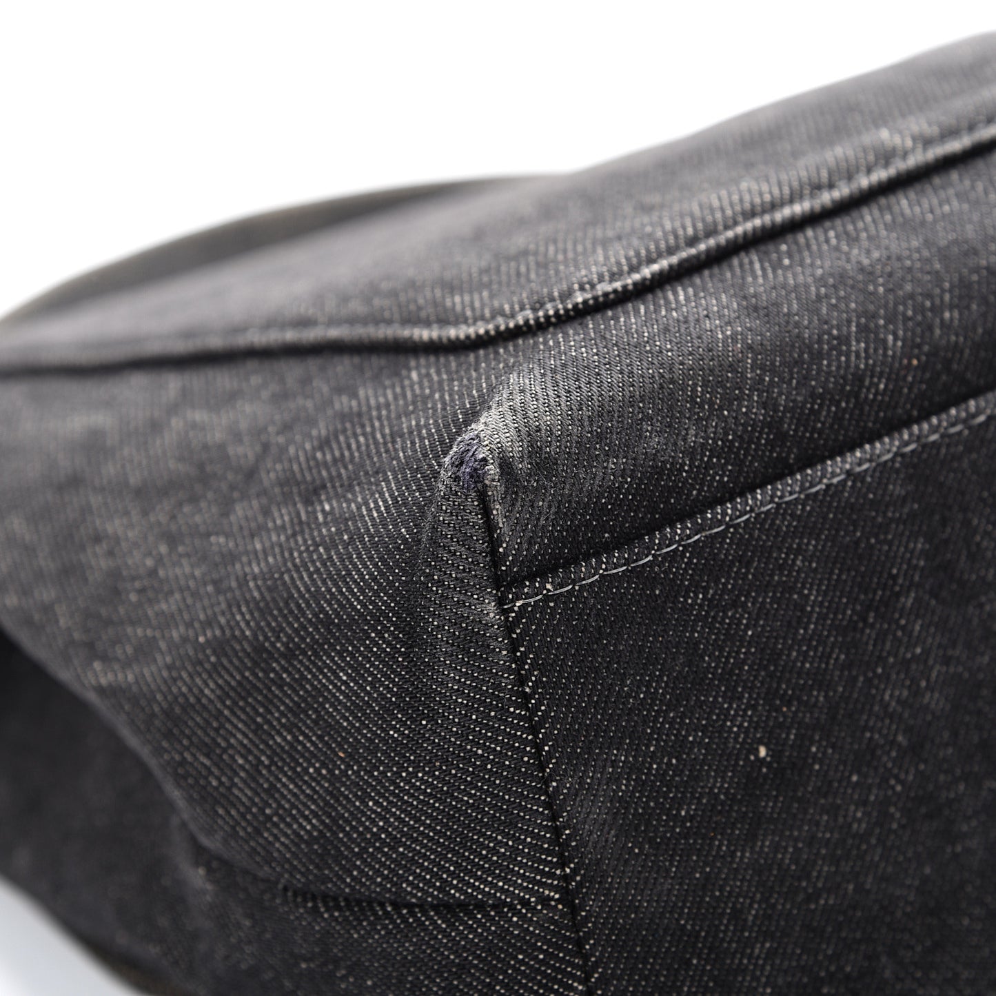 Denim Jumbo Kelly Flap Black