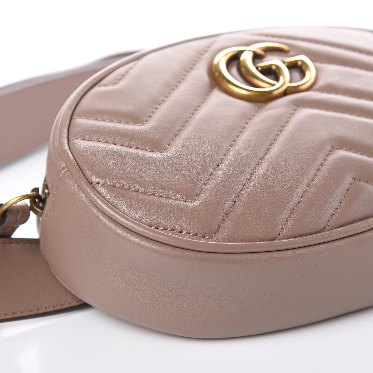 Calfskin Matelasse GG Marmont Belt Bag 95 38 Porcelain Rose