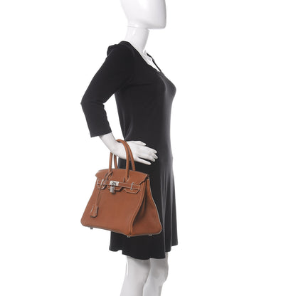 Hermes Natural Barenia Faubourg Birkin 30 Fauve 2 of 11