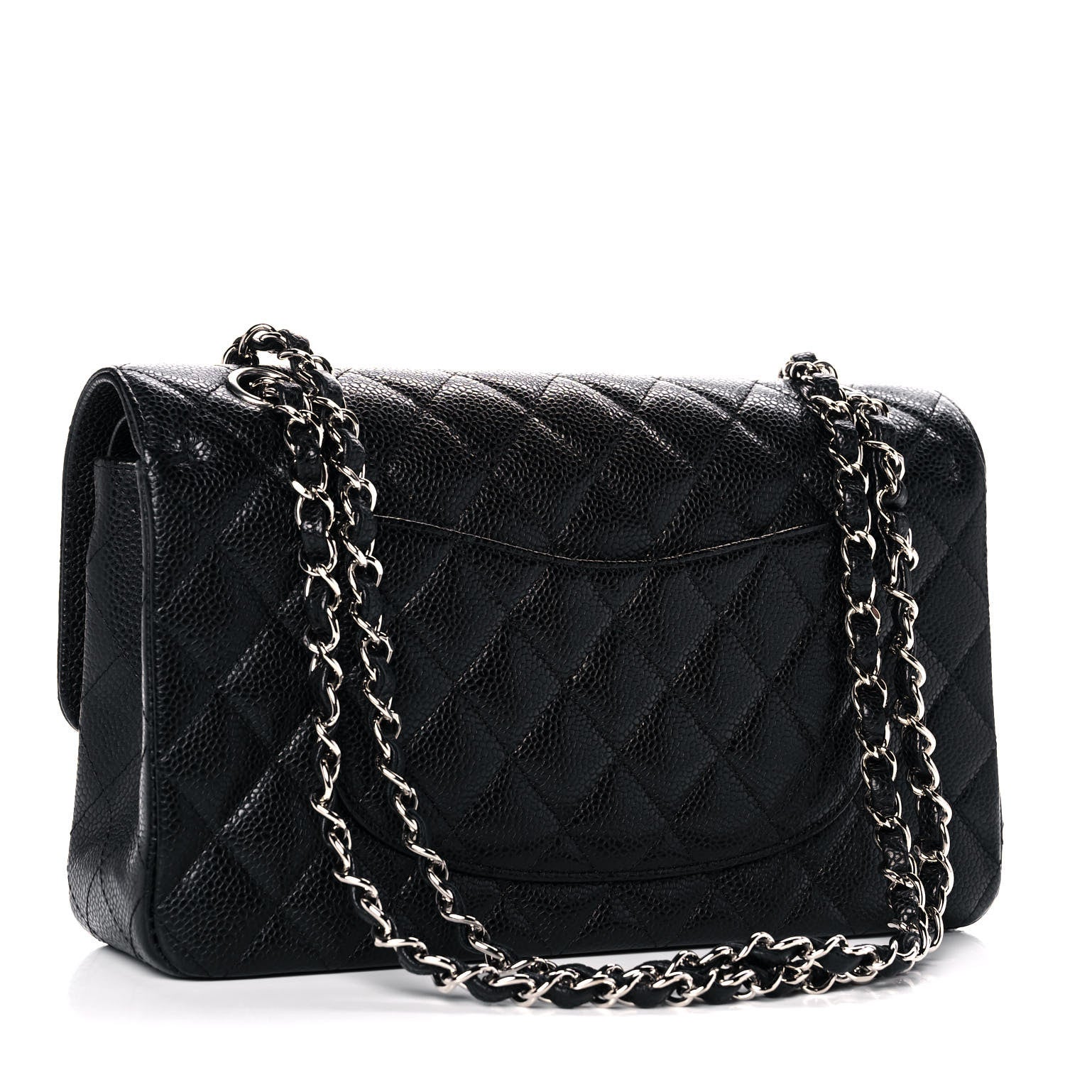 Chanel Caviar Quilted Medium Double Flap Black 3 of 14