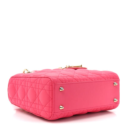 Christian Dior Lambskin Cannage Small My ABCDior Lady Dior Fraise 4 of 10