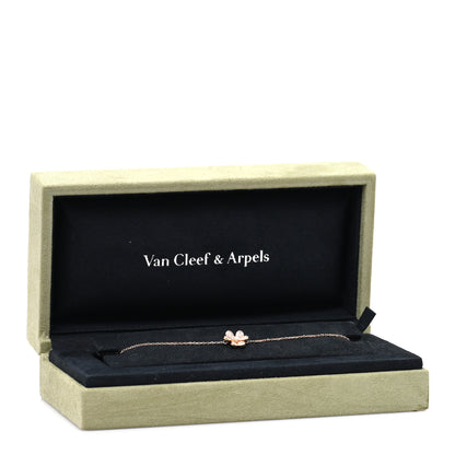 Van Cleef & Arpels 18K Rose Gold Diamond Mini Frivole Pave Bracelet 4 of 4