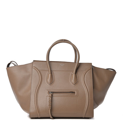 Celine Grained Calfskin Medium Phantom Luggage Taupe 1 of 12