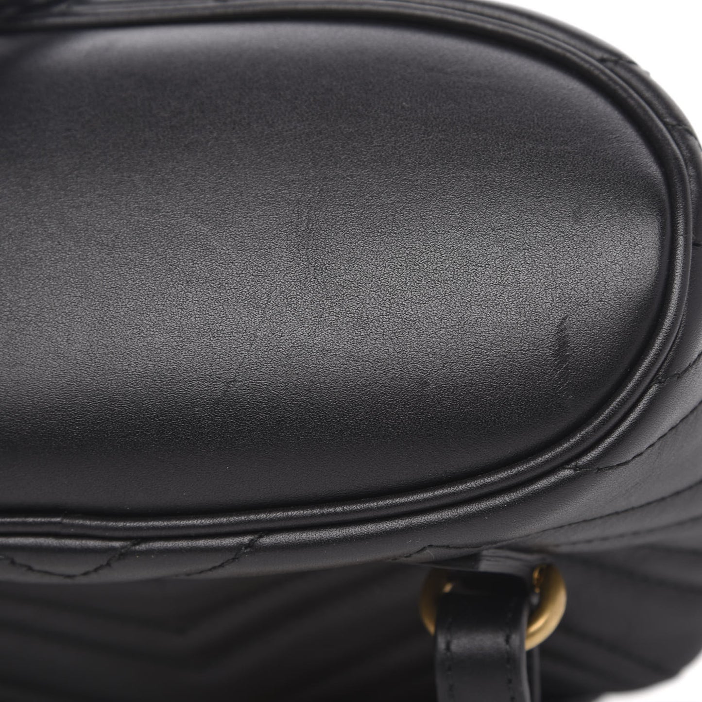 Calfskin Matelasse GG Marmont Flap Backpack Black