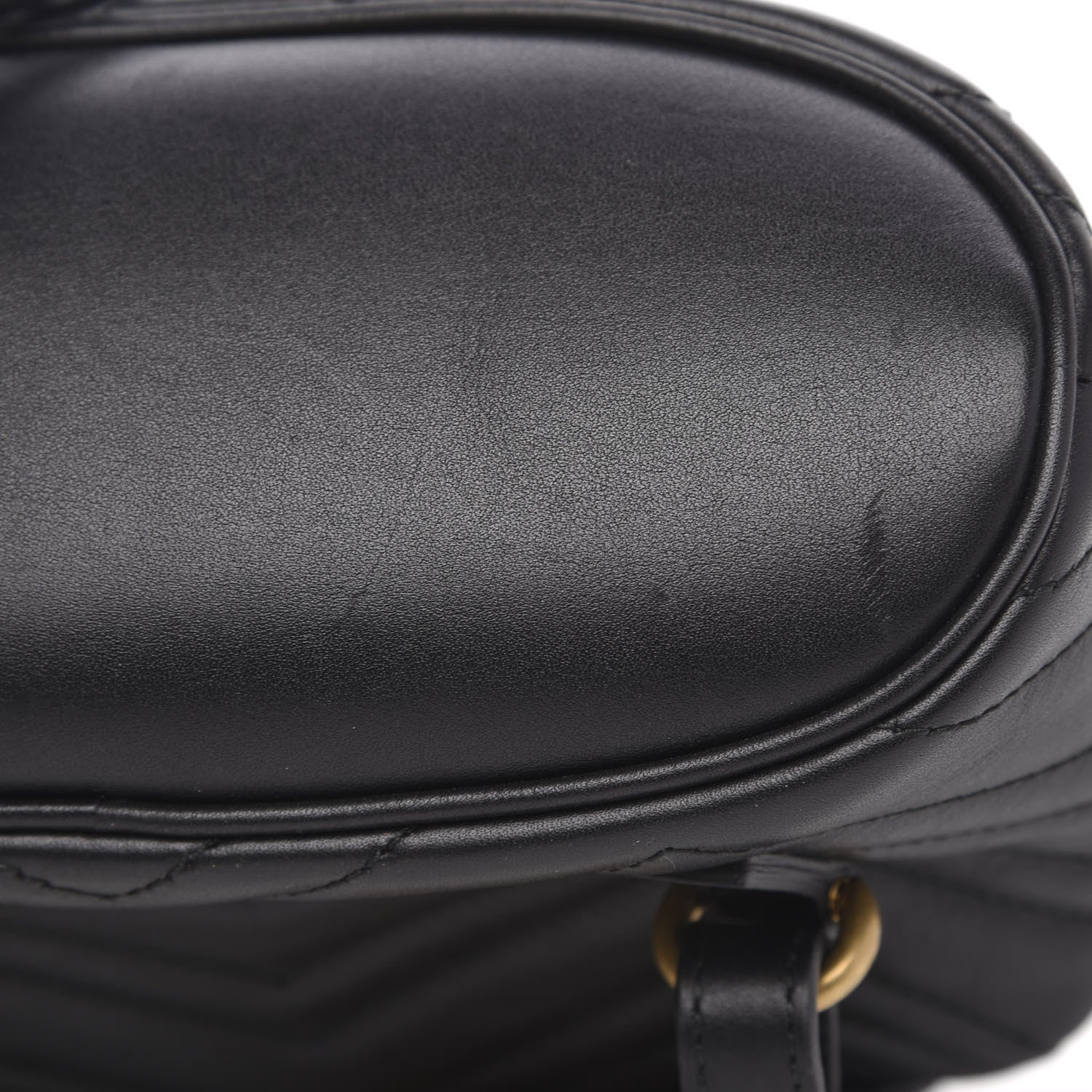 Gucci Calfskin Matelasse GG Marmont Flap Backpack Black 10 of 12