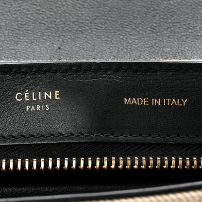 Celine Smooth Calfskin Linen Small Tri-Color Trapeze Orange 6 of 10