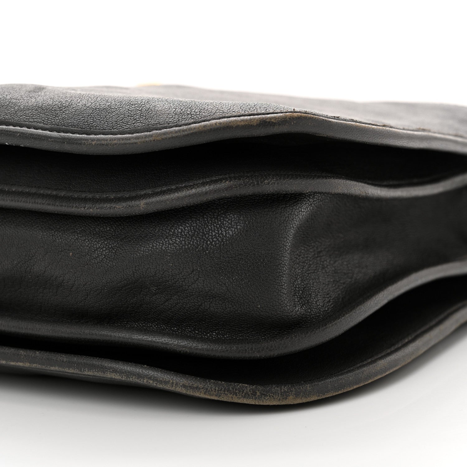 Saint Laurent Sheepskin Medium Chyc Shoulder Bag Grey 10 of 16