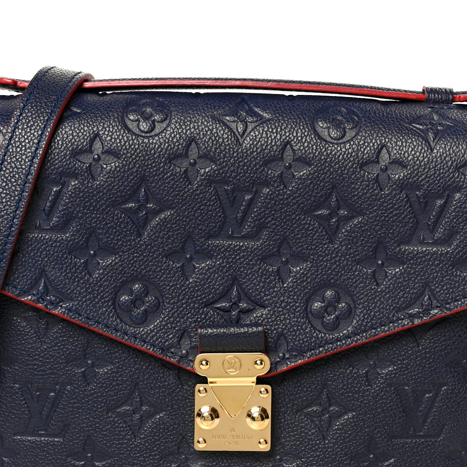 Louis Vuitton Empreinte Pochette Metis Marine Rouge 9 of 11