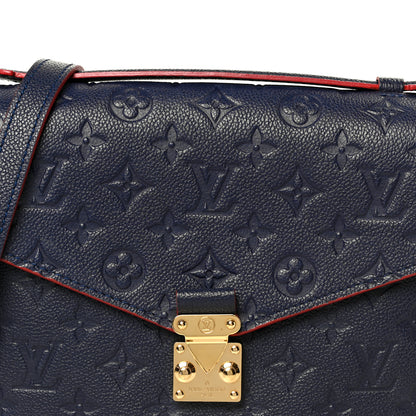 Louis Vuitton Empreinte Pochette Metis Marine Rouge 9 of 11