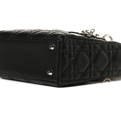 Christian Dior Lambskin Cannage Mini Lady Dior Black 10 of 15