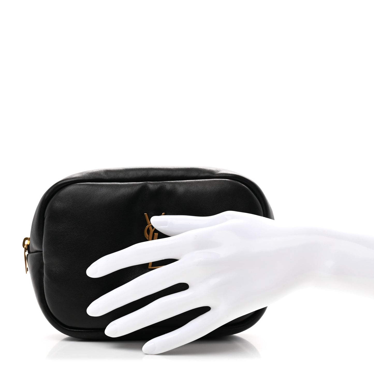 Lambskin Calypso Cosmetic Case Black