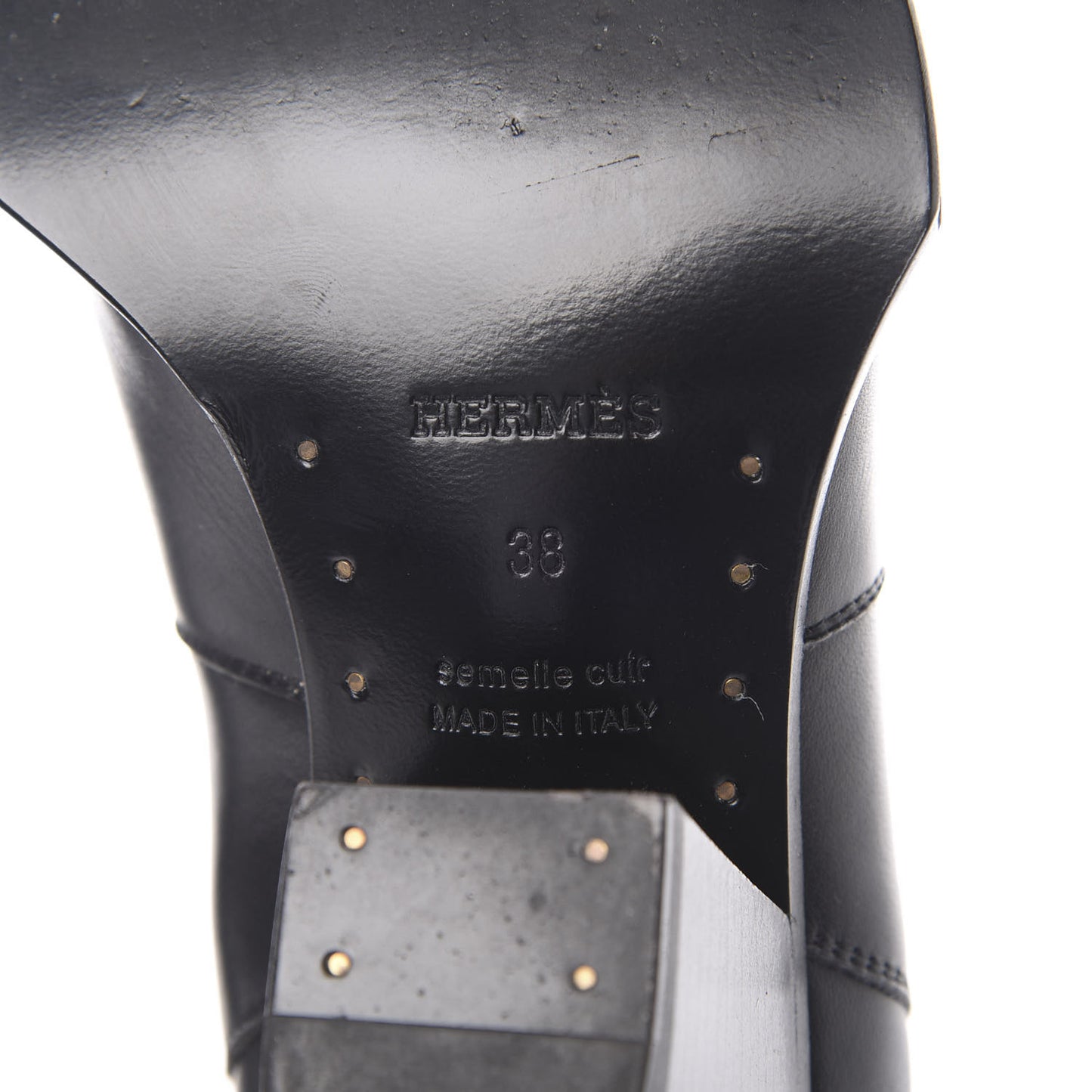 Calfskin Womens Vegas Ankle Boot 38 Black