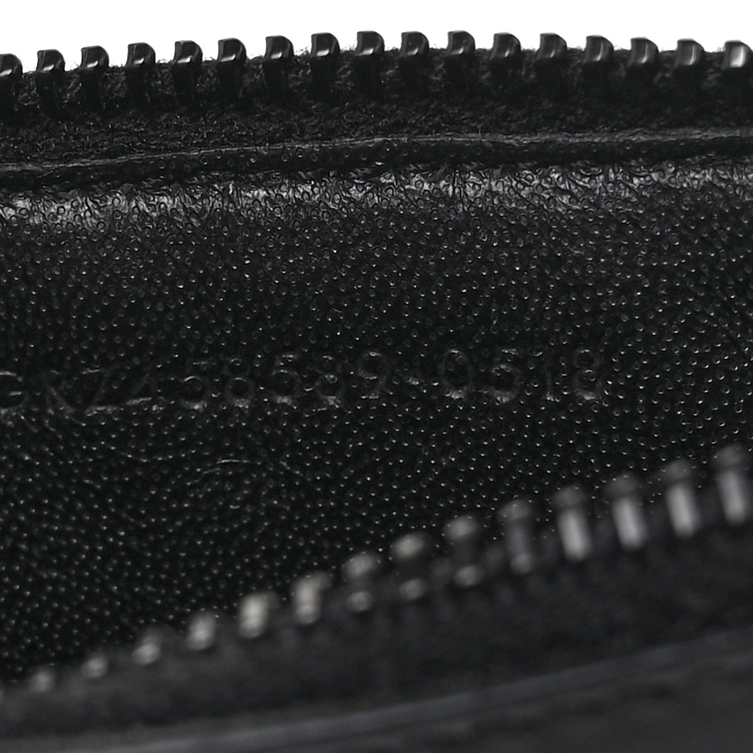 Saint Laurent Calfskin 5 Fragments Zip Pouch Card Holder Black Blue 7 of 10