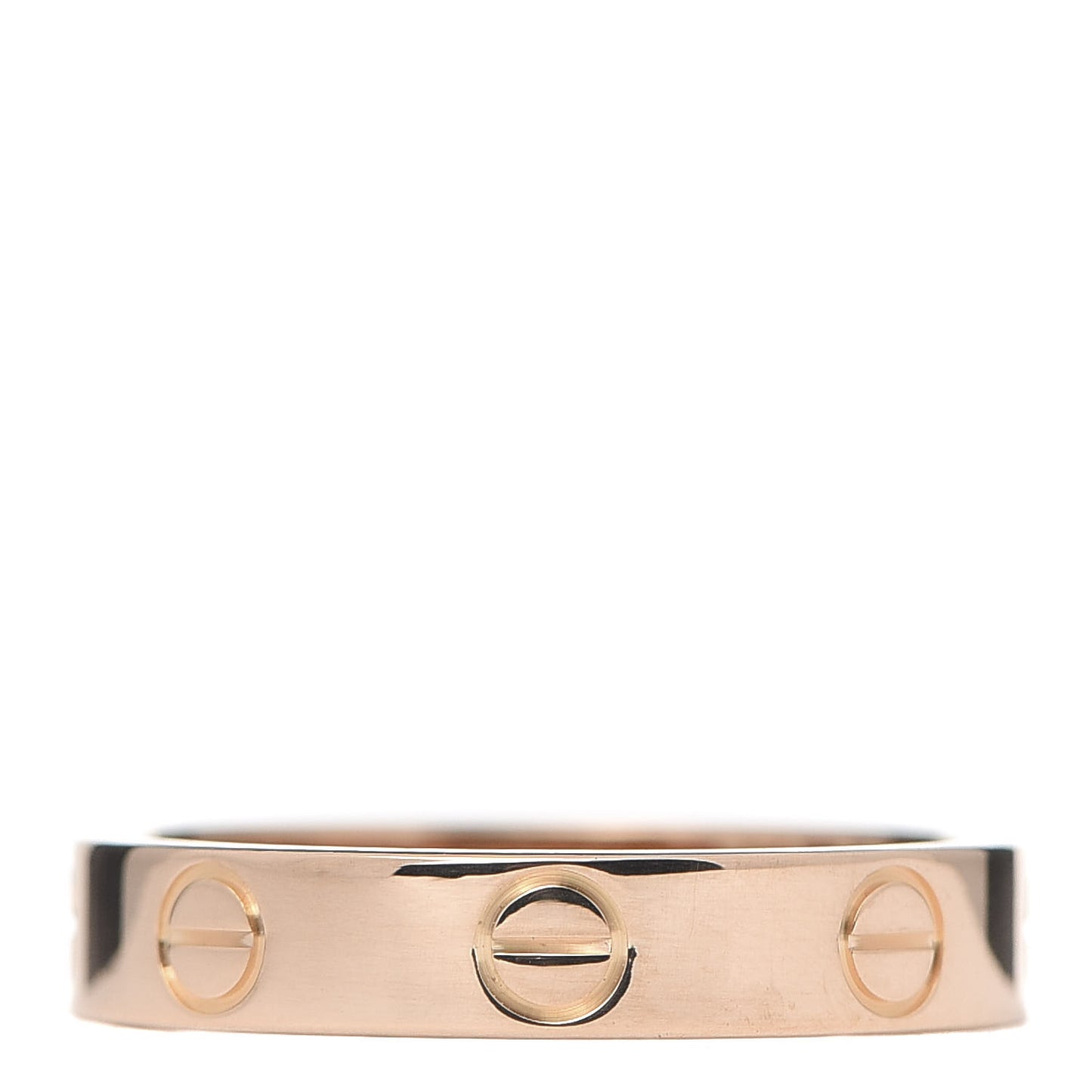 18K Pink Gold 3.5mm LOVE Wedding Band Ring 50 5.25