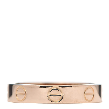 Cartier 18K Pink Gold 3.5mm LOVE Wedding Band Ring 50 5.25 1 of 4
