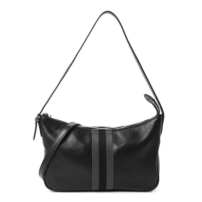 Gucci Calfskin Web Small Lunetta Crossbody Bag  Black 1 of 9