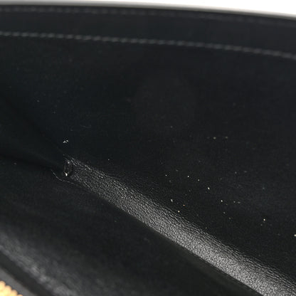 Saint Laurent Calfskin Polka Dot Print Monogram Chain Wallet Black Crema Soft 12 of 12