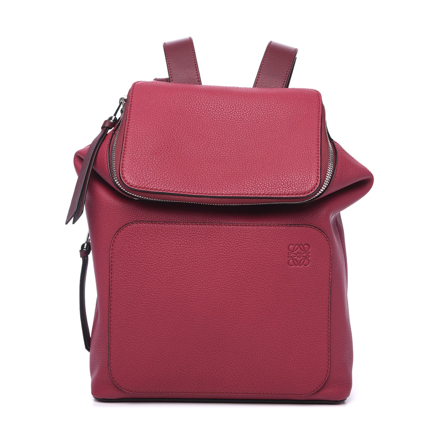 Calfskin Small Goya Backpack Raspberry