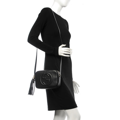 Gucci Pebbled Calfskin Small Soho Disco Bag Black 2 of 7
