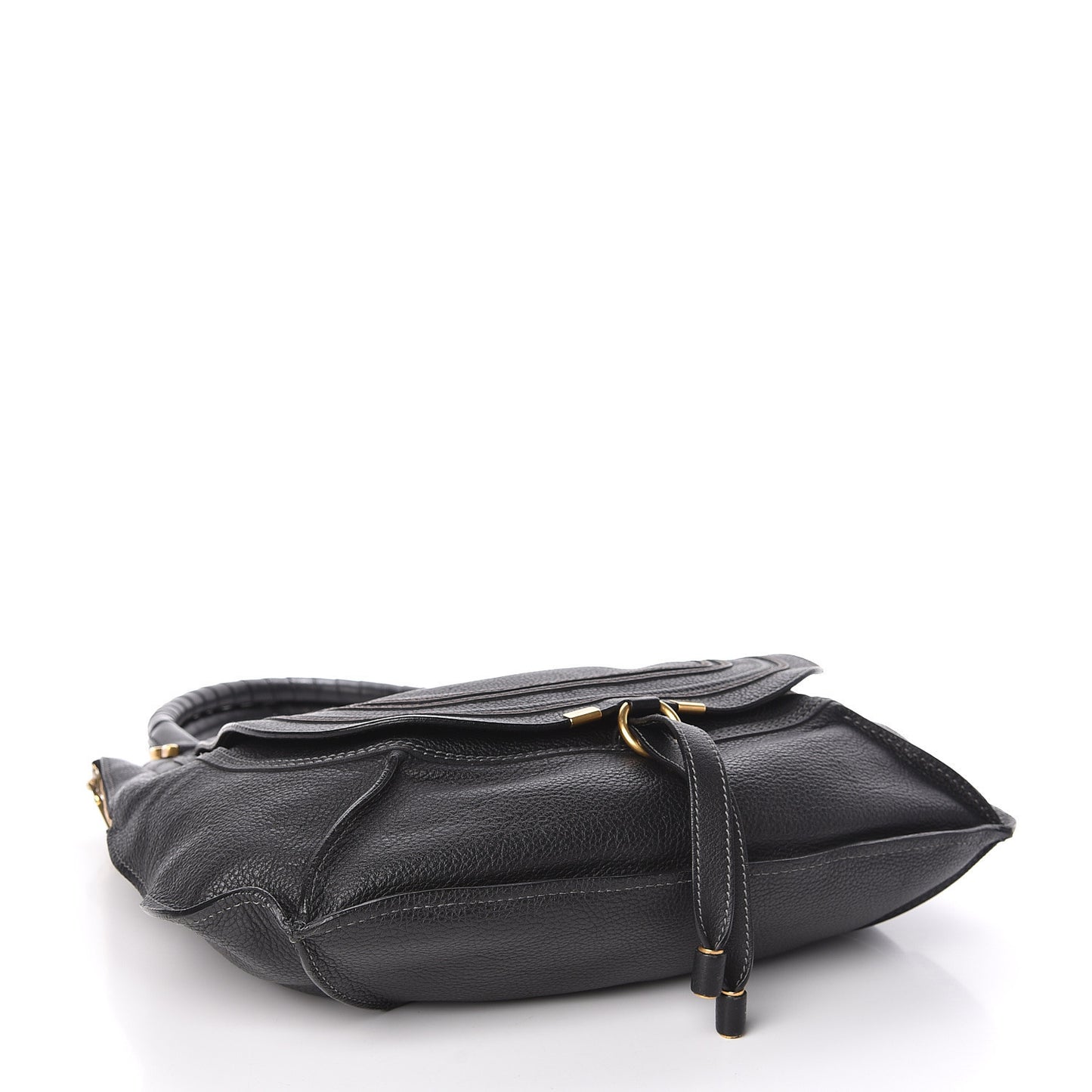 Calfskin Large Marcie Tote Black