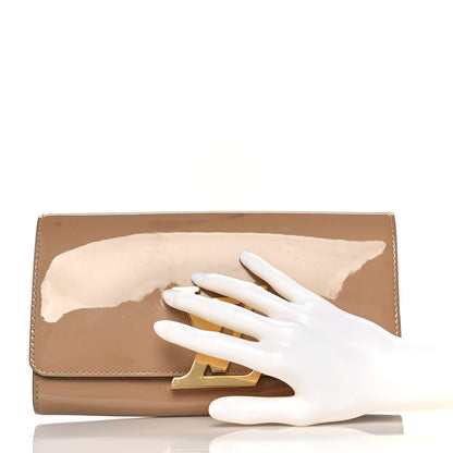 Louis Vuitton Patent Louise Clutch Nude 2 of 10