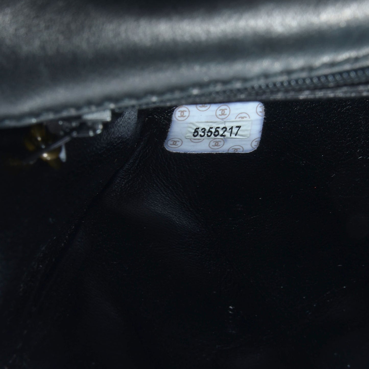 Lambskin Mini Square Flap Black