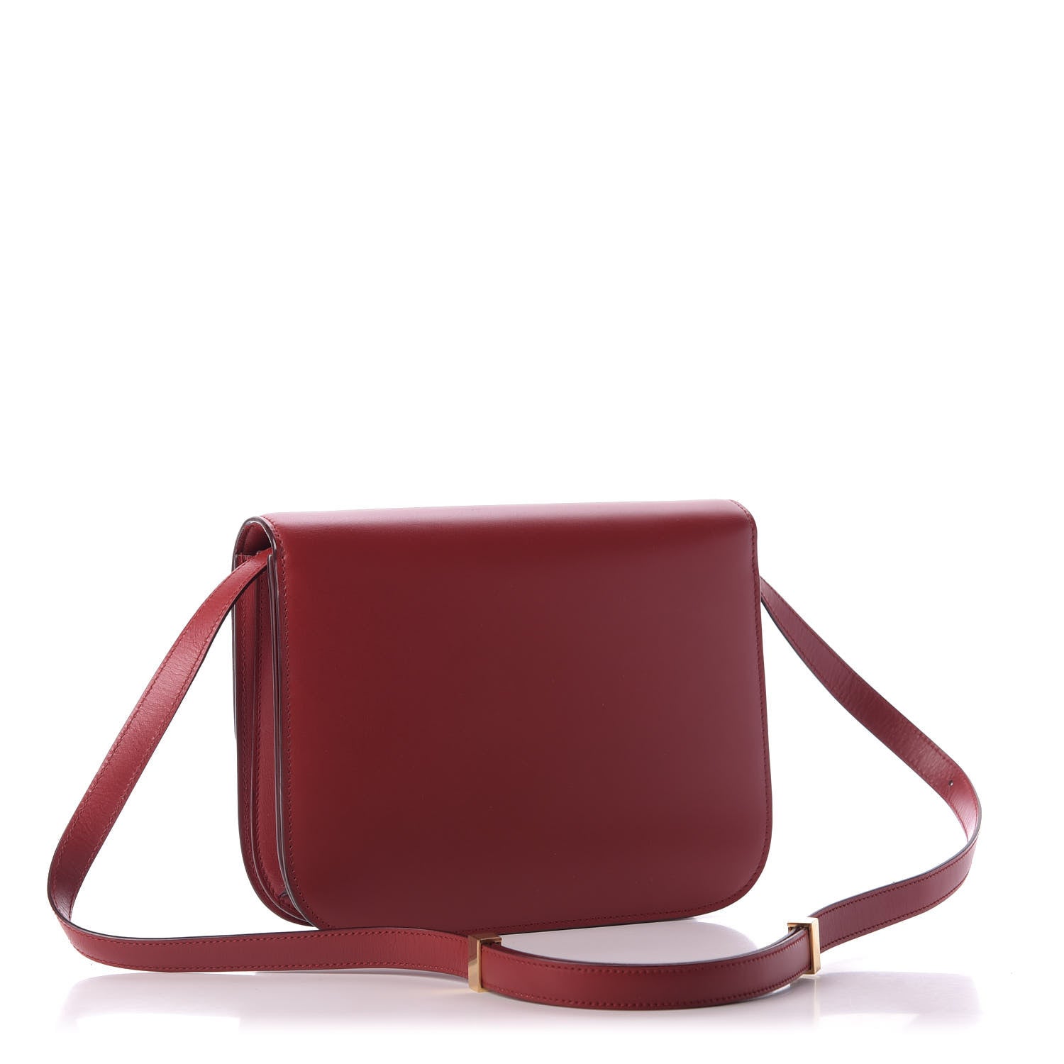 Celine Box Calfskin Medium Classic Box Flap Bag Red 3 of 9