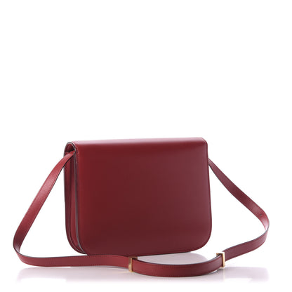 Celine Box Calfskin Medium Classic Box Flap Bag Red 3 of 9