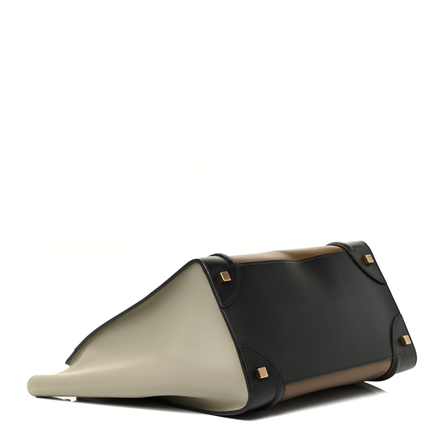 Celine Satin Calfskin Mini Tri-Color Luggage Dark Grey 4 of 20