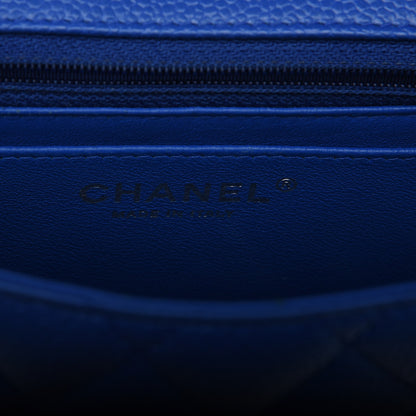 Chanel Caviar Quilted Mini Square Flap Blue 7 of 9