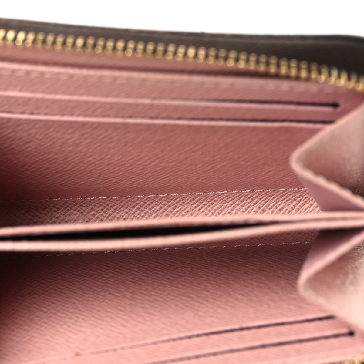 Damier Ebene Zippy Coin Purse Rose Ballerine