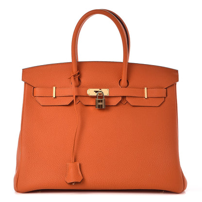 Hermes Togo Birkin 35 Orange 1 of 36