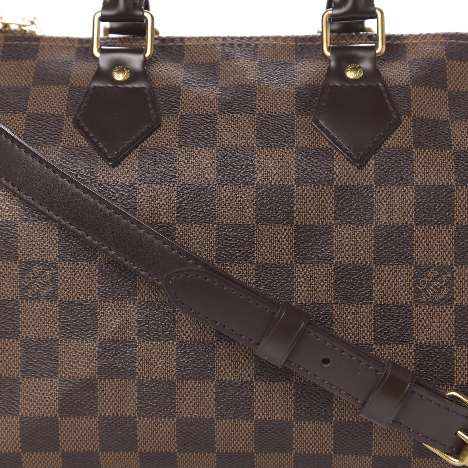 Louis Vuitton Damier Ebene Speedy Bandouliere 25 10 of 10