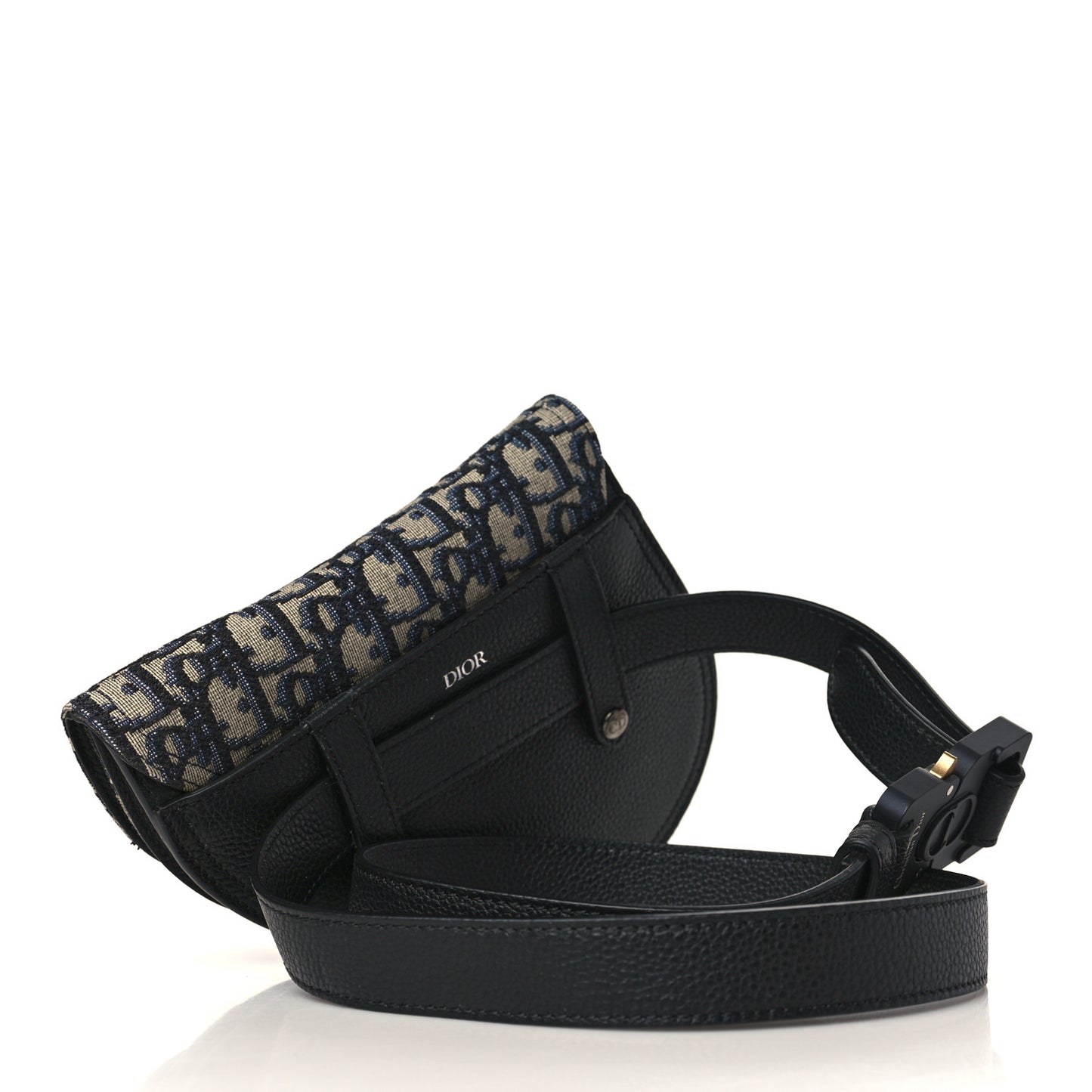 HOMME Oblique Saddle Belt Bag Blue