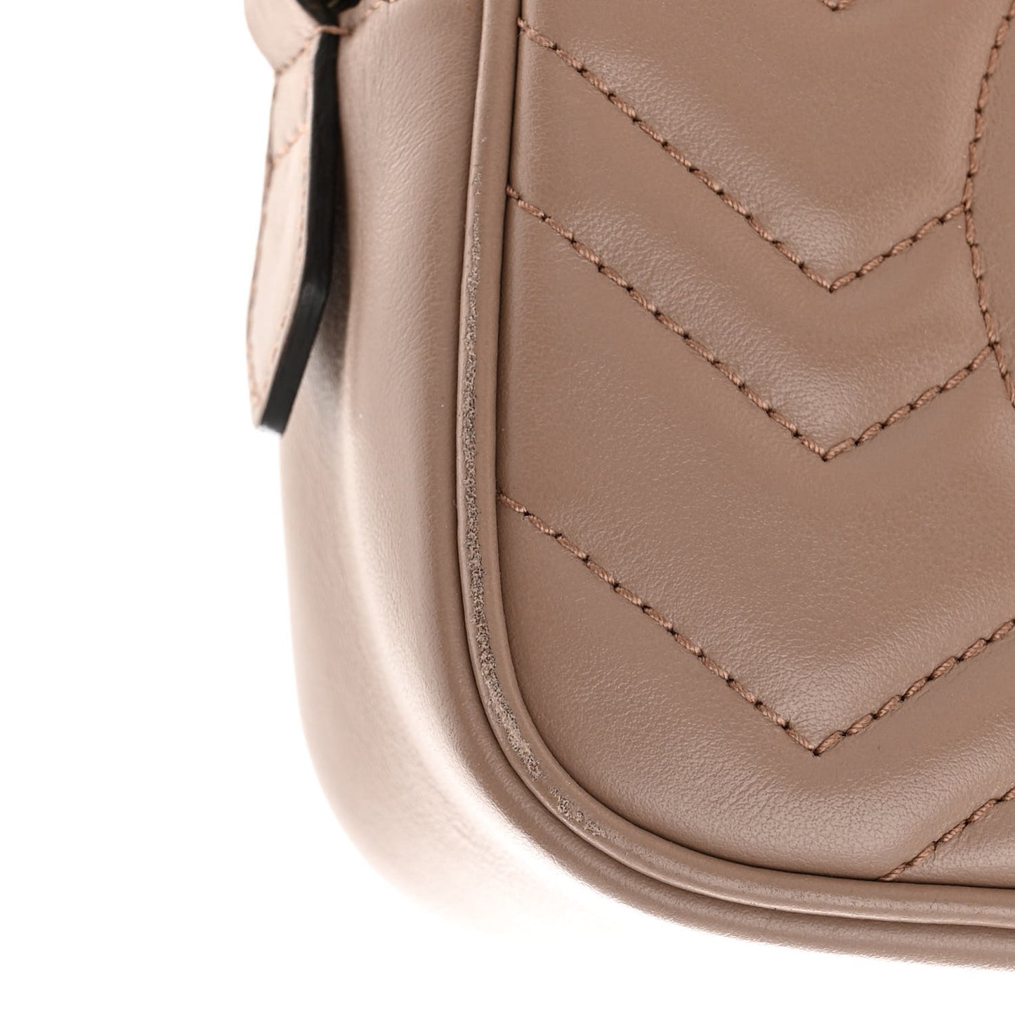 Calfskin Matelasse Mini GG Marmont Chain Shoulder Bag Porcelain Rose