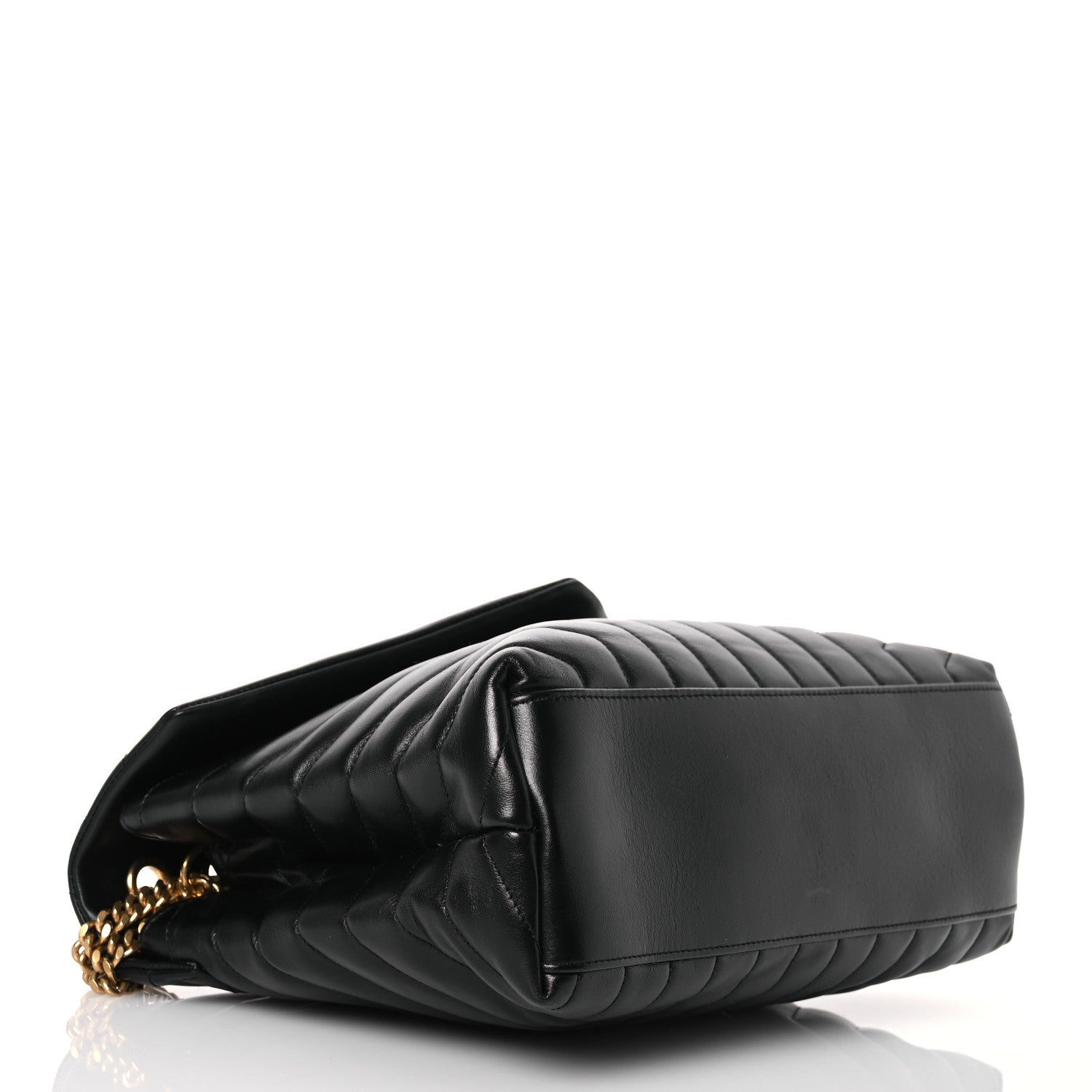 Saint Laurent Calfskin Y Quilted Monogram Medium Loulou Chain Satchel Black 4 of 15