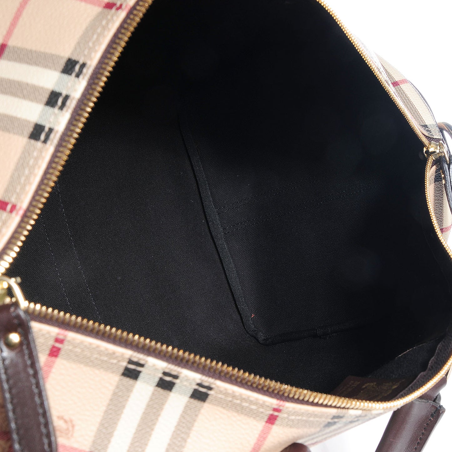 Haymarket Check Duffle Bag Dark Brown