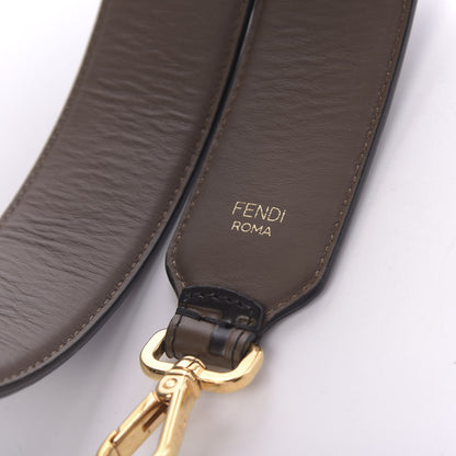 Fendi Vitello Century Bi-Color FF 1974 Embossed Strap You Maya Black 5 of 7
