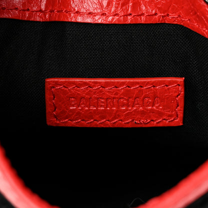 Balenciaga Agneau Arena Small Explorer Crossbody Pouch Red 6 of 9