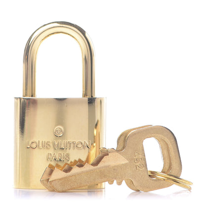 Louis Vuitton Brass Lock and 2 Keys Set #452 1 of 5
