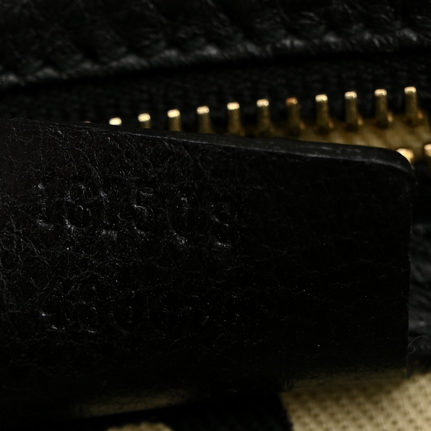 Gucci Calfskin Guccissima Signoria Bowler Bag Black 7 of 11