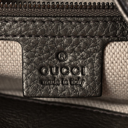 Gucci Metallic Pebbled Calfskin Medium Soho Chain Shoulder Bag Sasso 8 of 11