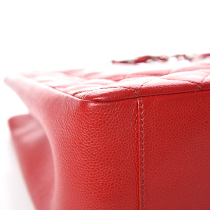 Chanel Caviar Quilted Grand Shopping Tote GST Red 10 of 13