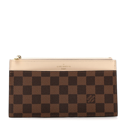 Louis Vuitton Damier Ebene Slim Purse Cream 1 of 7