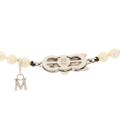 Mikimoto 18K White Gold Akoya Pearl 3.5-7.5mm Graduated Strand Necklace 5 of 6